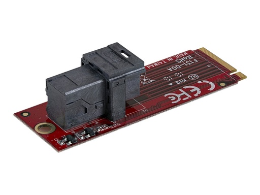 [M2E4SFF8643] StarTech.com U.2 (SFF-8643) auf M.2 PCI Express 3.0 x4 Adapterkarte für 2,5" U.2 NVMe SSD - Schnittstellenadapter - 2.5" (6.4 cm)