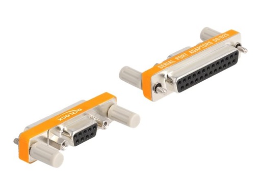 [66983] Delock Serieller Adapter - DB-9 (W) mit Schrauben zu DB-25 (W)