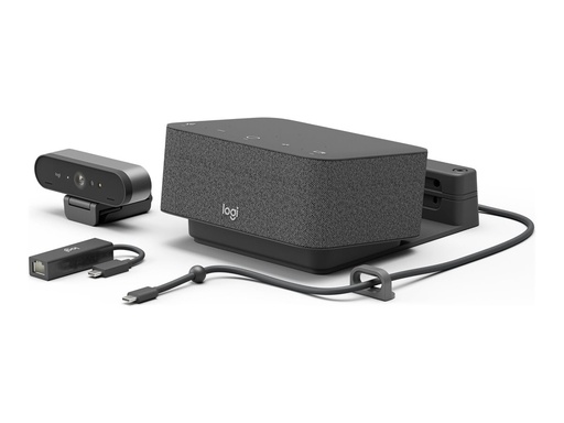[991-000457] Logitech Logi Dock Focus Room Kit - Kit für Videokonferenzen (Logitech Logi Dock, Logitech BRIO Ultra HD Pro Webcam)
