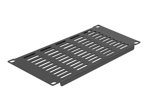 [66841] Delock Halterungs-Belüftungsplatte (horizontal) - Rack montierbar - Schwarz - 3U - 25.4 cm (10")