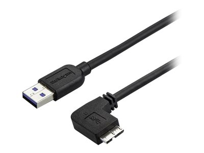 [USB3AU50CMRS] StarTech.com StarTech 50cm Slim Micro USB 3.0 Kabel rechtsgewinkelt - USB 3.1 Gen 1 (5 Gbit/s)
