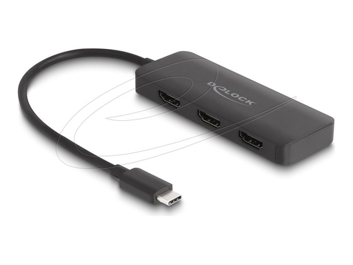 [88040] Delock Video-/Audio-Splitter - 4K 60Hz, DP Alt Mode, MST, USB Type-C