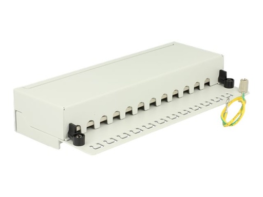 [87292] Delock Patch Panel - CAT 6 - RJ-45 X 12 - Hellgrau
