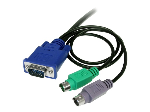 [SVECON6] StarTech.com 1,8m 3-in-1 PS/2 VGA KVM Kabel - Kabelsatz für KVM Switch / Umschalter - Tastatur- / Video- / Maus- (KVM-)