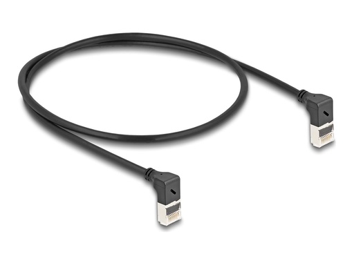 [80280] Delock Netzwerkkabel - RJ-45 (M) nach oben angewinkelt zu RJ-45 (M)