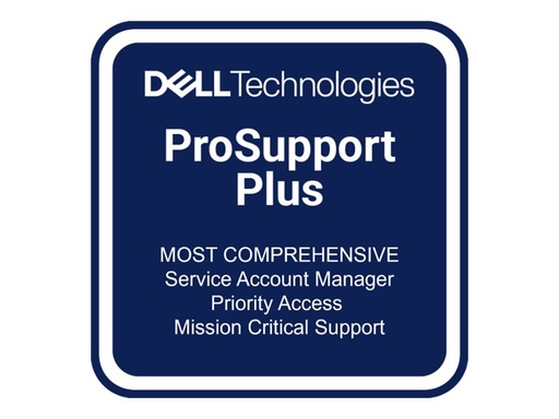 [R260_3OS5P4H] Dell Erweiterung von 3 jahre Next Business Day auf 5 jahre ProSupport Plus 4H Mission Critical - Serviceerweiterung - Arbeitszeit und Ersatzteile (für Server)