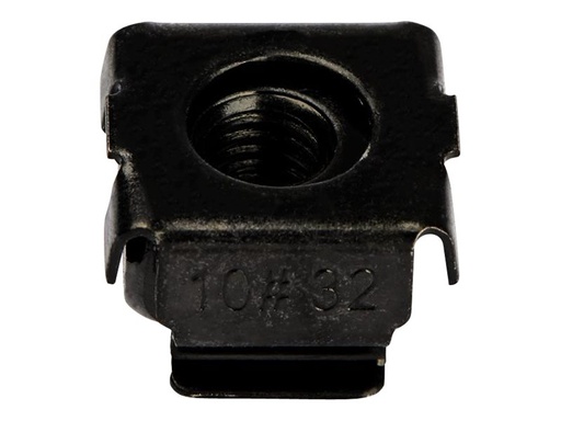 [CABCAGENUTS1032] StarTech.com CABCAGENUTS1032 Kafigmuttern (10-32, fur Server-Rack, 50 Stuck, schwarz)