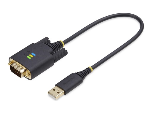 [1P1FFC-USB-SERIAL] StarTech.com StarTech 1ft (30cm) USB to Serial Adapter Cable, COM Retention, RS232 - Kabel USB / seriell - USB (M)