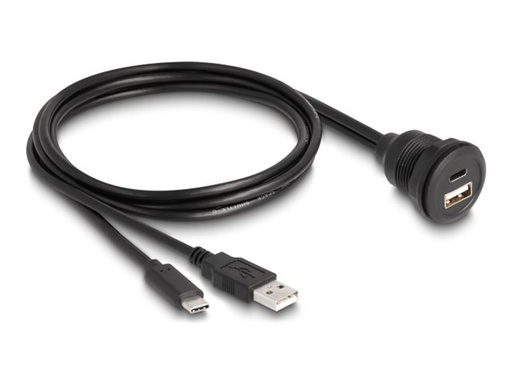 [88102] Delock USB-Kabel - USB, USB-C (M) zu USB, USB-C (W)
