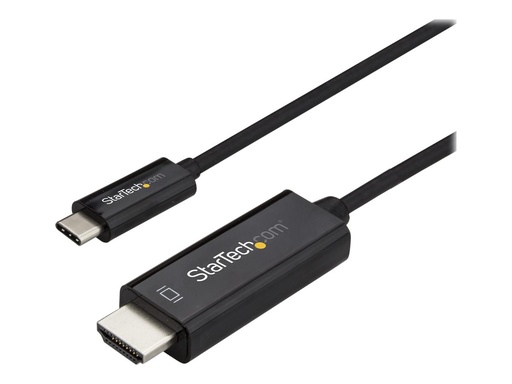 [CDP2HD2MBNL] StarTech.com Startech 6ft (2m) USB C to HDMI Cable, 4K 60Hz USB Type C to HDMI 2.0 Video Adapter Cable, Thunderbolt 3 Compatible, Laptop to HDMI Monitor/Display, DP 1.2 Alt Mode HBR2 Cable, Black - 4K USB-C Video Cable (CDP2HD2MBNL)