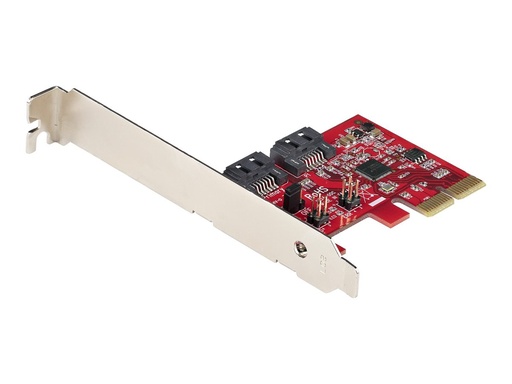 [2P6GR-PCIE-SATA-CARD] StarTech.com 2 Port PCIe SATA RAID Kontroller - PCIe SATA hardware RAID Controller - PCIe Festplatten/SSD RAID Controller/Karte - Full/Low Profil Blende - ASM1062R SATA RAID (2P6GR-PCIE-SATA-CARD)