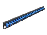 [43351] Delock Rack-Montageblech für Glasfaser-Spleißbox - Vorderseite - SC SM X 24 - Blau - 1U - 48.3 cm (19")