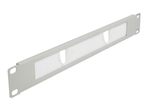 [66532] Delock Kabelführungspanel mit Bürste - Grau - 1U - 48.3 cm (19")