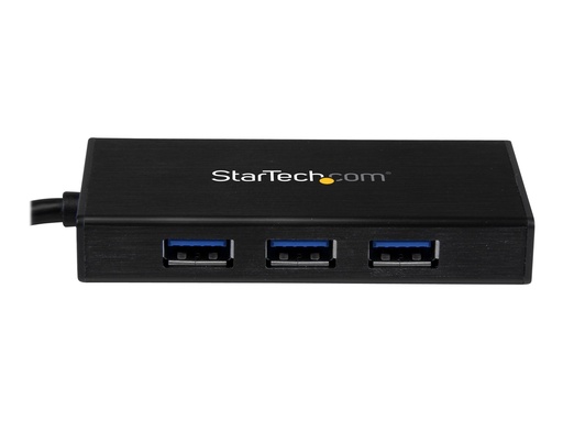 [ST3300GU3B] StarTech.com 3 Port USB 3.0 Hub mit Gigabit Ethernet
