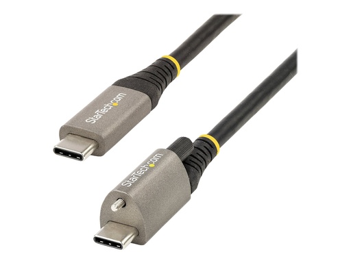[USB31CCTLKV50CM] StarTech.com 50cm USB-C Kabel mit Oberseite Schraubensicherung 10Gbit/s - USB 3.1/3.2 Gen 2 Typ-C Kabel - 100W (5A)