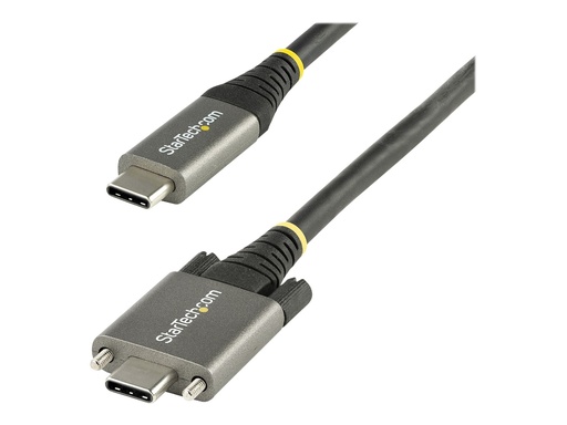 [USB31CCSLKV1M] StarTech.com 1m USB-C Kabel mit Schraubensicherung 10Gbit/s - USB 3.1/3.2 Gen 2 Typ-C Kabel - 100W (5A)