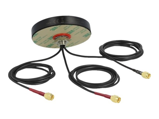 [12676] Delock LTE MIMO Dual Band WLAN 802.11 ac/ax/a/h/b/g/n Antenna - Antenne - Smart Home - 3 dBi (für 2400 MHz - 2483 MHz)