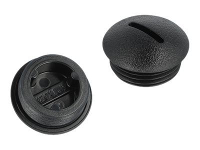 [60231] Delock Verschlussstopfen - Schwarz (Packung