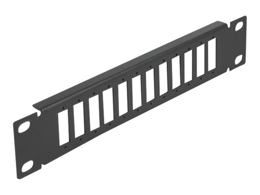 [66802] Delock Patchpanel (Blindblech) - Schwarz - 1U - 25.4 cm (10")
