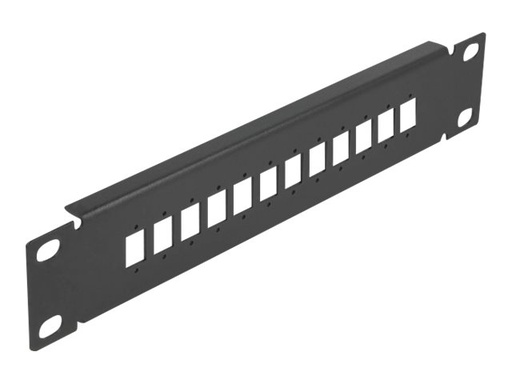 [66801] Delock Patchpanel (Blindblech) - Schwarz - 1U - 25.4 cm (10")