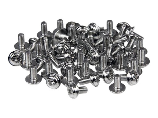 [SCREWM3] StarTech.com PC-Schrauben M3 x 1/4 Zoll - Langer Abstandshalter - 50er Packung - Computerschrauben - Schrauben-Kit - 6.3 mm (Packung mit 50)
