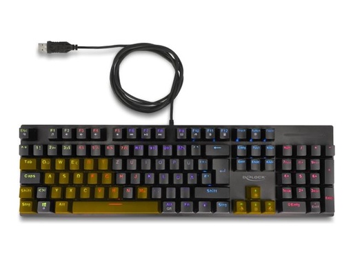 [12115] Delock Tastatur - mechanisches Gaming, kabelgebunden