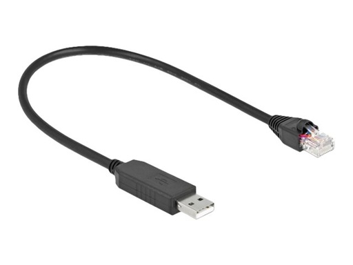 [64158] Delock Serieller Adapter - USB (M) zu RJ-45 (M)