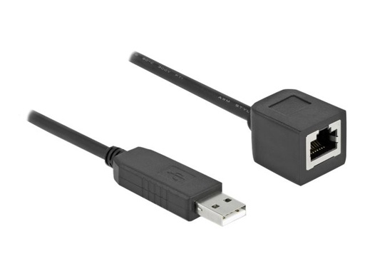 [64163] Delock Serieller Adapter - USB (M) zu RJ-45 (W)