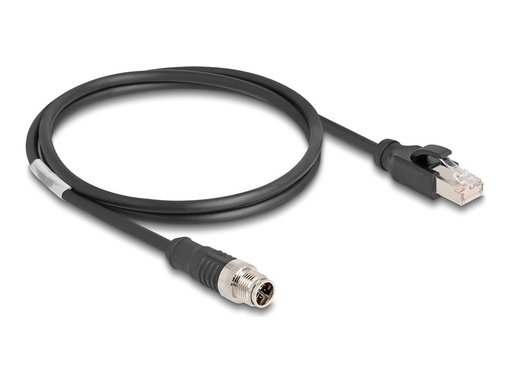 [80866] Delock Netzwerkkabel - 8 pin M12-X (M) zu RJ-45 (M)