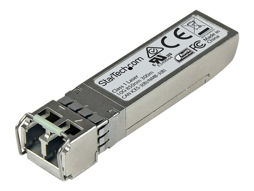 [SFPP10GESRST] StarTech.com SFPP10GESRST Transceiver Modul (SFP+ Module, 10GBase-SR Juniper kompatibel, Glasfaser, 850nm, LC Multimode mit DDM)