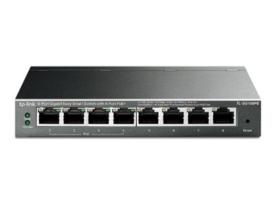 [TL-SG108PE] TP-LINK Easy Smart TL-SG108PE - Switch - Smart - 4 x 10/100/1000 (4 PoE+)
