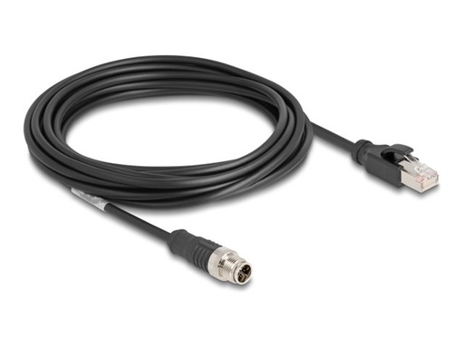 [80868] Delock Netzwerkkabel - 8 pin M12-X (M) zu RJ-45 (M)