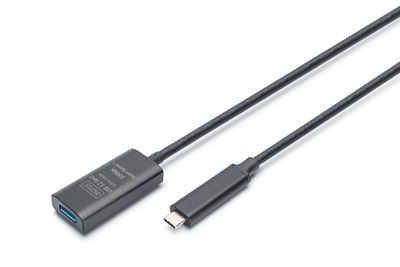 [DA-73113] DIGITUS Aktives USB 3.2 Gen2 10G Verlängerungskabel, USB-C - USB-A, 5m