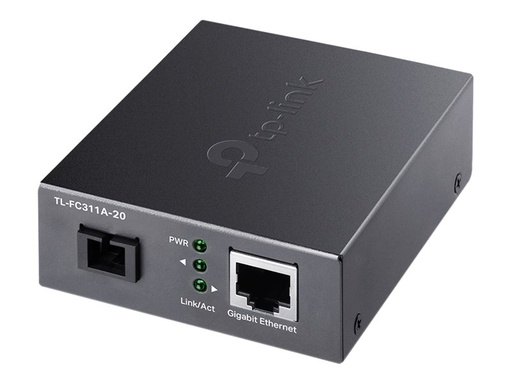 [TL-FC311A-20] TP-LINK Gigabit-WDM-Medienkonverter, 1000 Mbit/s, IEEE 802.3, IEEE 802.3ab, IEEE... -• Bi-Directional Fiber Converter• PORT: 1× Gigabit SC Port
