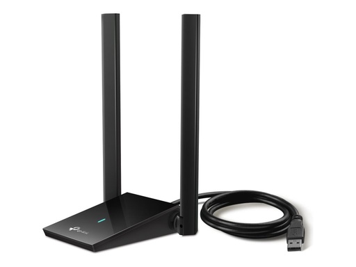 [ARCHER TX20U PLUS] TP-LINK AX1800 Drahtloser USB-Adapter mit zwei Antennen und hoher Verstärkung - Kabellos - USB - WLAN - 1800 Mbit/s - Schwarz