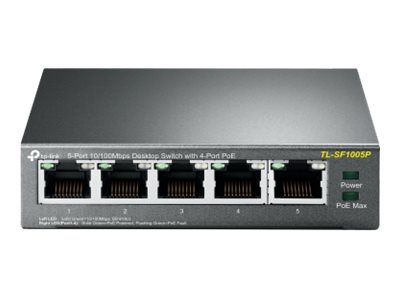 [TL-SF1005P] TP-LINK TL-SF1005P - Switch - unmanaged - 5 x 10/100 (4 PoE)