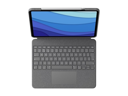 [920-012664] Logitech Combo Touch - Tastatur und Foliohülle - mit Trackpad - hinterleuchtet - Apple Smart connector - QWERTZ - Schweiz - Graphite - für Apple 13-inch iPad Pro (M4)