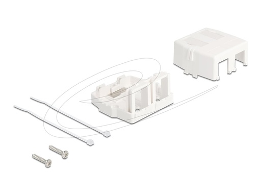 [85843] Delock Gehäuse mit modularen Einsätzen - Keystone-Oberfläche