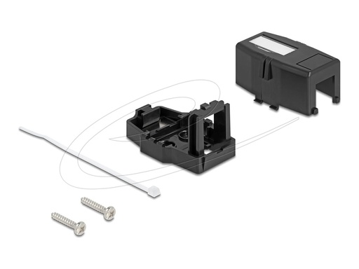 [85840] Delock Gehäuse mit modularen Einsätzen - Keystone-Oberfläche