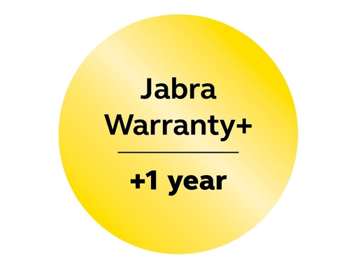 [850X-39891] Jabra Warranty+ - Serviceerweiterung - erweiterte Garantie - 1 Jahr (ab ursprünglichem Kaufdatum des Geräts)