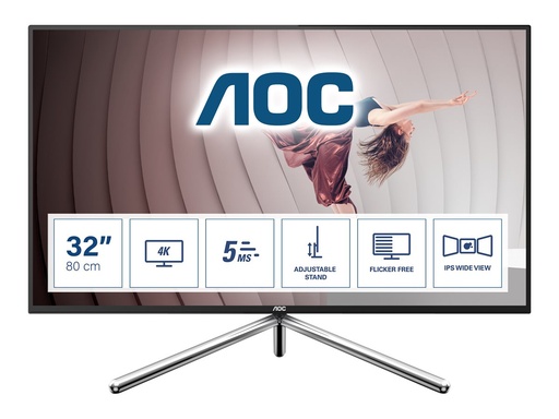 [U32U1] AOC U32U1 - LED-Monitor - 80 cm (31.5") - 3840 x 2160 4K @ 60 Hz