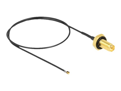 [12659] Delock Antennenkabel - RP-SMA (W) Bulkhead zu MHF 4L LK (M)