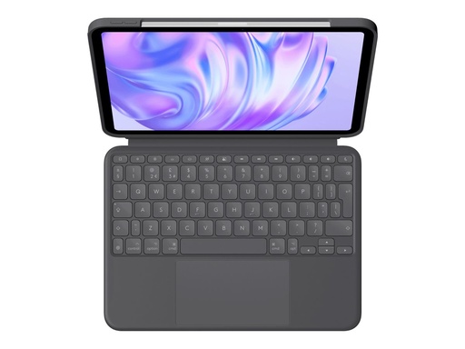 [920-012777] Logitech Combo Touch - Tastatur und Foliohülle - mit Trackpad - hinterleuchtet - Apple Smart connector - QWERTY - GB - Graphite - für Apple 11-inch iPad Pro (M4)