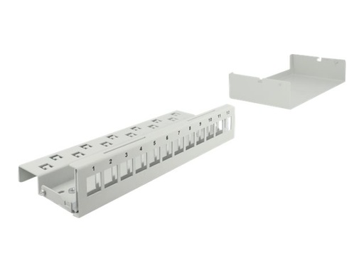 [43414] Delock Leeres Keystone-Patchpanel - geeignet