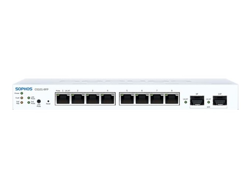 [LS18FZ12ZZPCEU] Sophos CS101-8FP - Switch - managed - 8 x 10/100/1000 (PoE+)