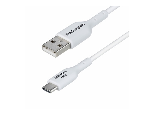 [USB2AC1MNCWHE] StarTech.com 3ft (1m) White USB-A to USB-C Charging Cable/Cord, M/M - USB-Kabel - USB (M)