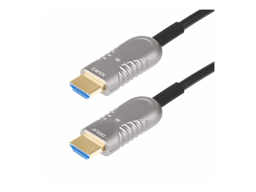 [8K-A-30F-HDMI-CABLE] StarTech.com Startech 9,1m Aktives Optisches HDMI Kabel(AOC), CMP, 8K HDMI 2.1 - Ultra High Speed - HDMI-Kabel - HDMI männlich zu HDMI männlich - 9.1 m - Hybrid Kupfer/Kohlefaser - Schwarz - Active Optical Cable (AOC)