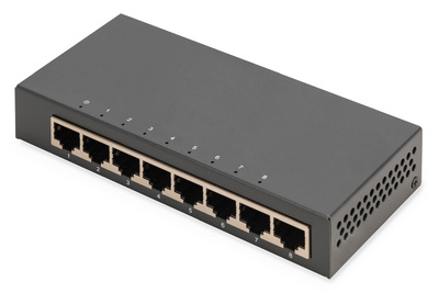 [DN-80066-1] DIGITUS 8-Port Gigabit Switch, Desktop, Unmanaged, Metallgehäuse