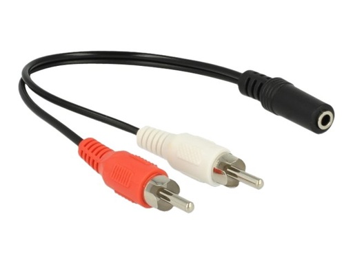 [85806] Delock Audiokabel - RCA männlich zu mini-phone