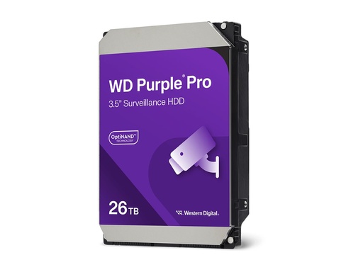 [WD260PURP] WD Purple Pro WD260PURP - Festplatte - 26 TB - Überwachung, intelligente Videoübertragung - intern - 3.5" (8.9 cm)